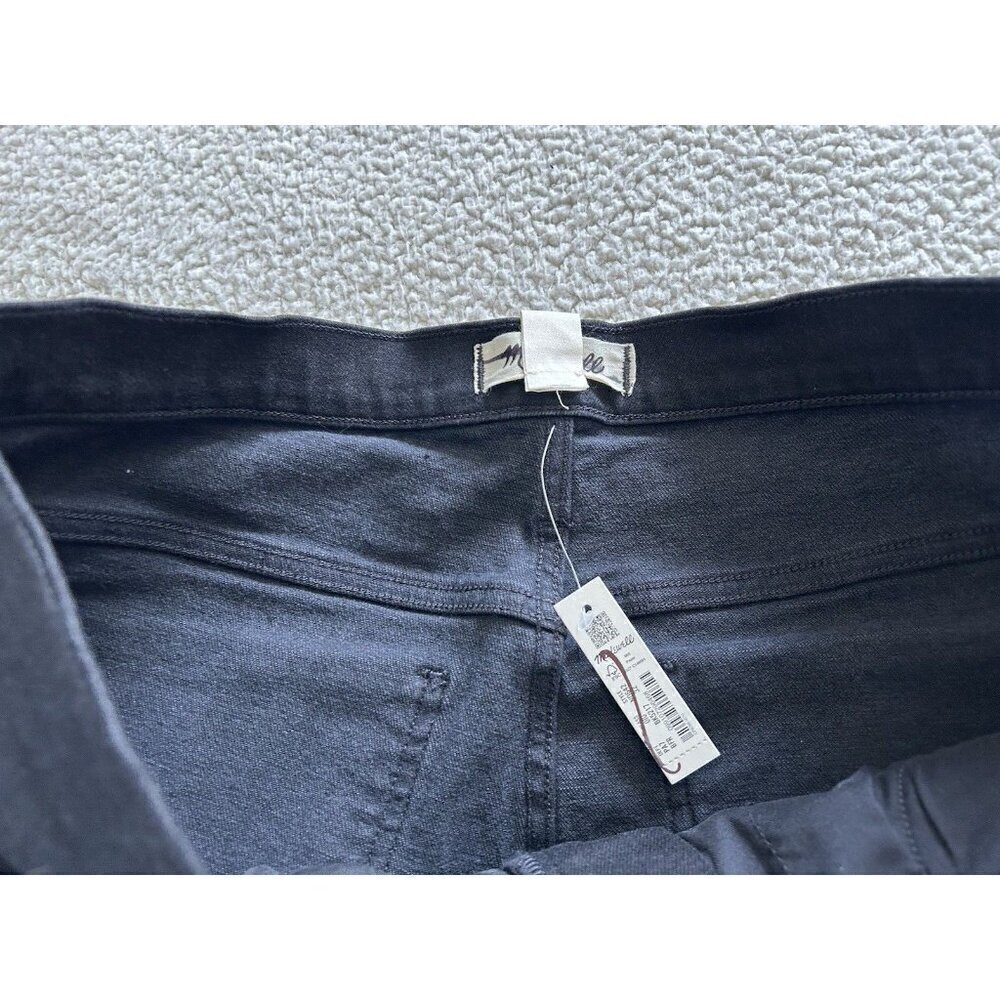 Madewell Womens Mid-Rise Full Length Kick Out Black Denim Jeans Size 32 - Picture 8 of 15